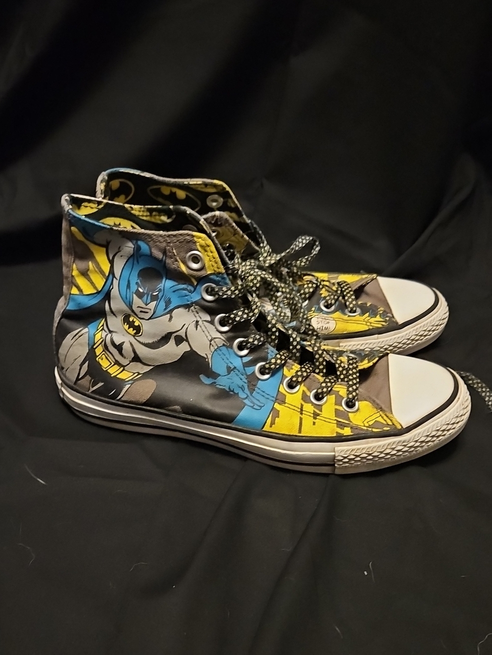 Converse Batman High-Top Sneakers - Yellow & Blue